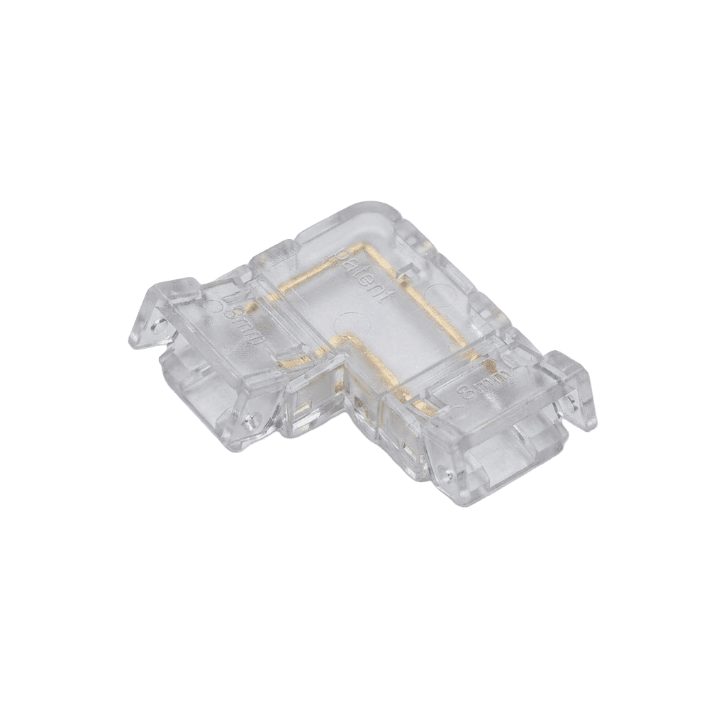 8mm COB/SMD Strip Light Connector – L Connector No Wire