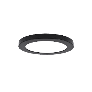 Rigid HS II Slim Flush Mount Matt Black  Trim for HS2/11, (Dia. 11.22", Height 0.61")