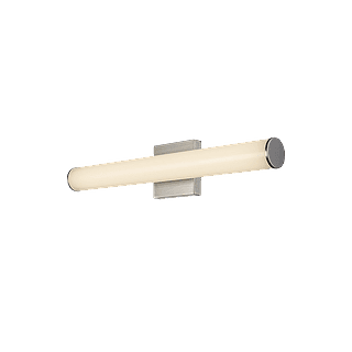 Rigid Wall Sconce / Vanity, 2FT, 24W (1700lm), Selectable 5CCT (27-30-35-40-50), CRI 90, 50,000hrs, Dimmable, Round, Brush Nickel
