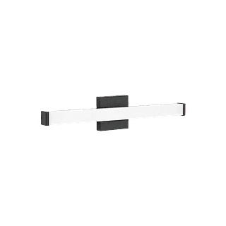 Rigid Wall Sconce / Vanity, 2FT, 24W (1700lm), Selectable 5CCT (27-30-35-40-50), CRI 90, 50,000hrs, Dimmable, Square, Black